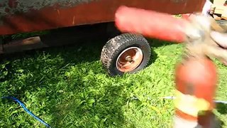Seal A Tire Bead with Starting Fluid
