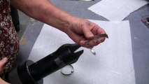 Cutting Stainless Steel Band with Pneumatic Simonds Cutter
