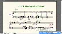 Wrestling Piano Theme Sheet Music - 