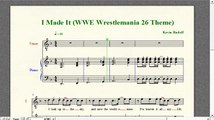 Wrestling Piano Theme Sheet Music - 