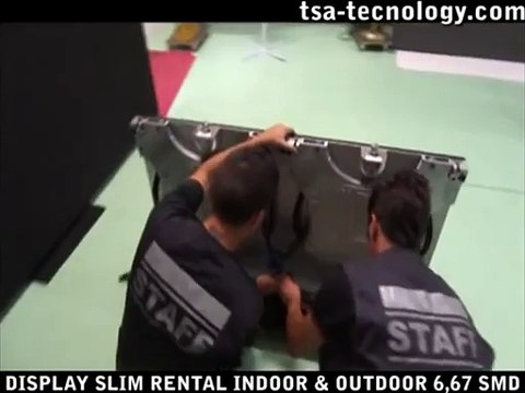 Display a LED Slim Rental Pixel pitch 6,67mm Outdoor Indoor