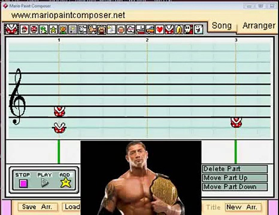 Mario Paint - "Monster" (Batista WWE Theme)