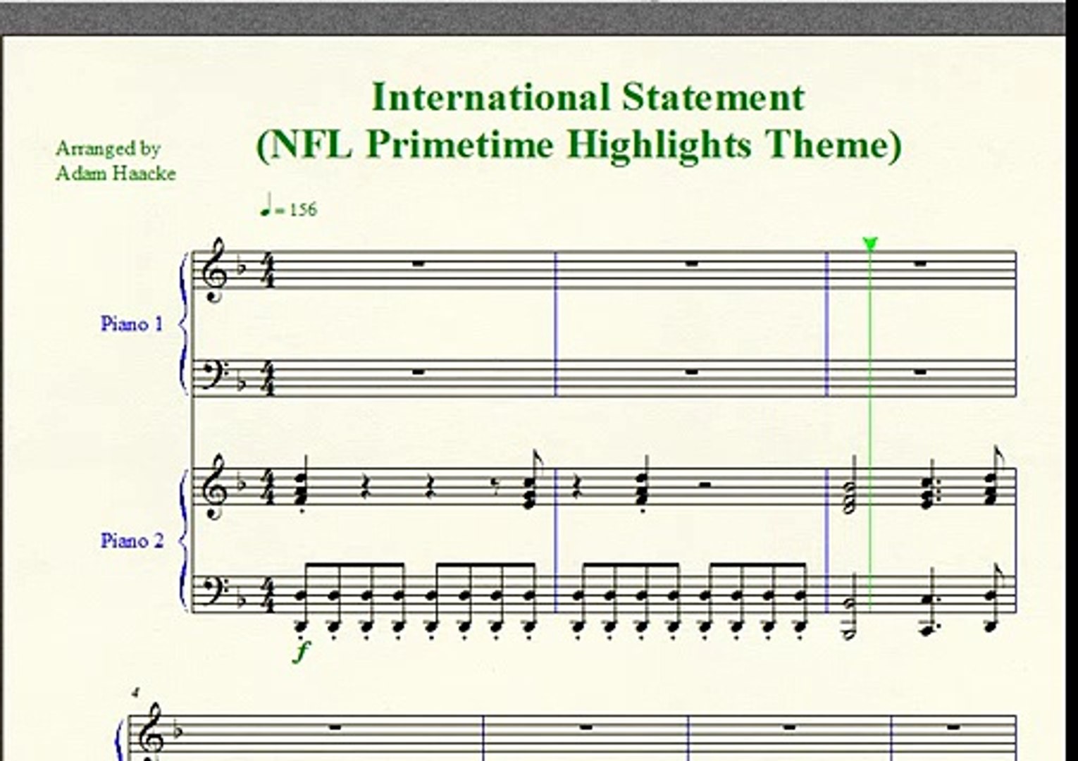 Nfl Theme Song Sheet Music Timber Piano Sheet Music Pitbull Ft.