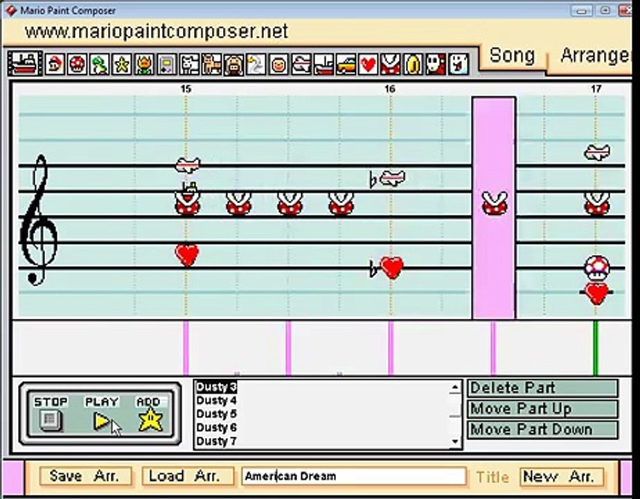 Mario Paint - "American Dream" (Dusty Rhodes WWE Theme)