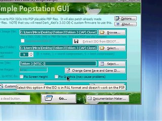 Popstation GUI (Convert PSX games into PSP Format)