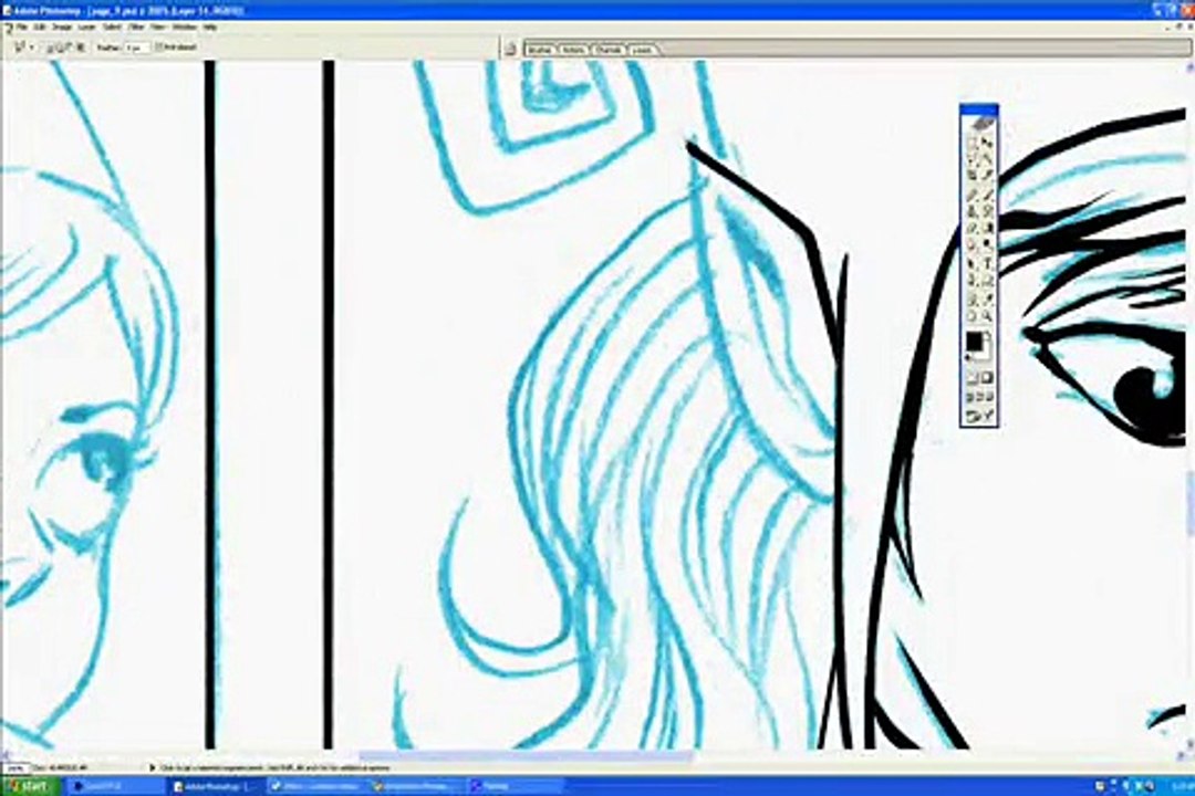 Digital Inking - Faerie Stories Comic