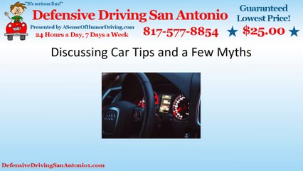 Discussing Car Tips and a Few Myths