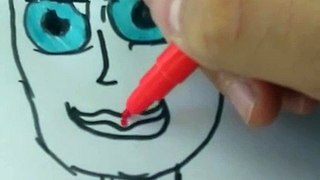 Drawing tutorial series: cartoon face