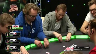Bad Beat for Viktor Blom in Golden Cash Game at Aspers with Unibet Poker