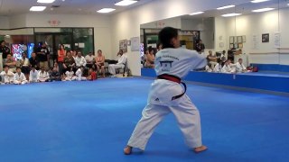 7 years old Hmong kid Taekwondo Black Belt Test 2