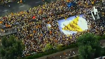 Imatges aèries de la Diada