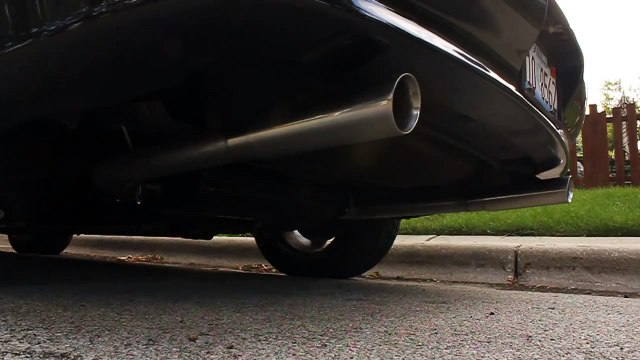 z28 Camaro with BBK Headers + Y-Pipe + Hooker catback exhaust + Cherry Bomb double-walled tips.