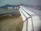 Air Asia Bangkok - Macau BKK- MFM Airbus A320 landing