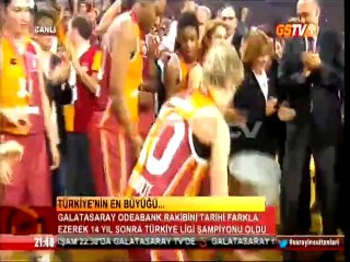 Galatasaray Odeabank şampiyonluğu doyasıya kutladı!