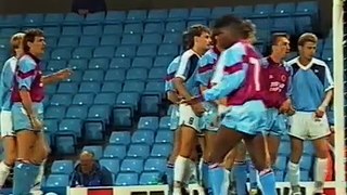Aston Villa v Banik Ostrava UEFA Cup 1st Rd 1990