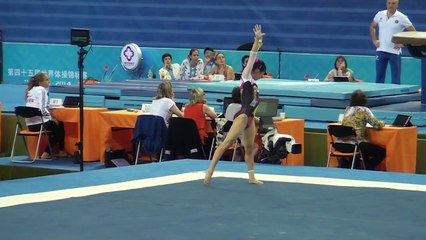 Asuka Teramoto JPN FX Podium Training 2014 Worlds Nanning