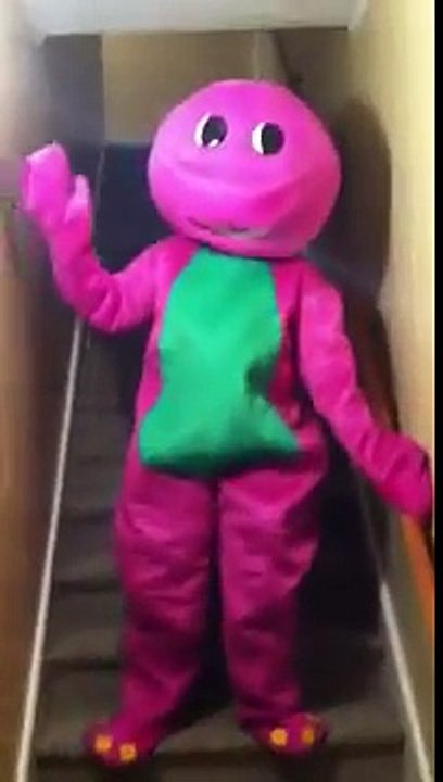 Barney comes for a pre birthday visit!