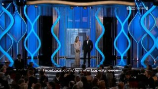 Jennifer Lopez Gives Award to Adele for 'Skyfall' - Golden Globes 2013