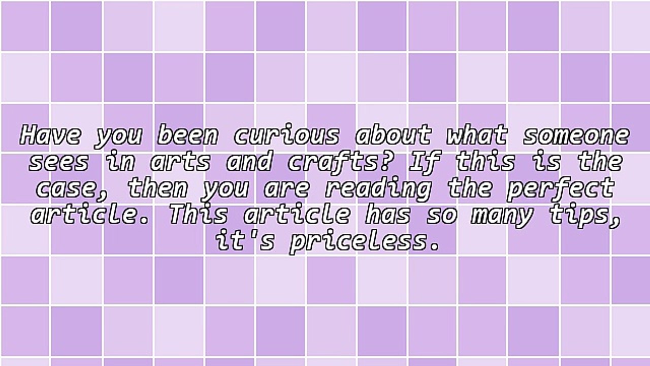 Read This Before Getting Into Arts And Crafts