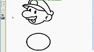 Speed painting of mario in MS paint