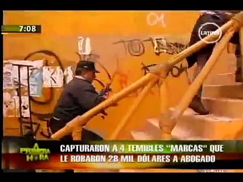 Serenazgo de Surco-San Borja y PNP capturan marcas que robaron 28 mil dolares