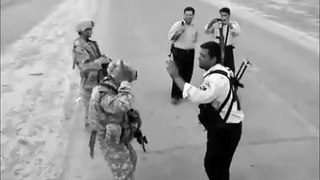 Dancing with iraqi police (Remixed)