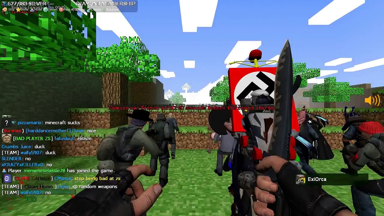 Zombie Escape Beta Gameplay #2 - Minecraft GMod - Noxiousnet Zombie Survival