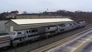 Amtraks' Three Rivers train rolls through Lawrenceville, Pa.