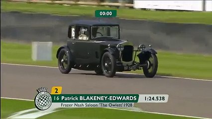 Incredible 1928 'Owlett' classic car tears round chicane at Goodwood