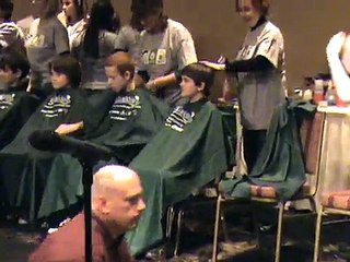 Justin Blaney Shaves His Head for St. Baldrick's