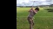 Young Disabled Golfer Shows His Skills on the Fairway
