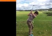 Young Disabled Golfer Shows His Skills on the Fairway