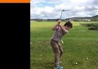 Young Disabled Golfer Shows His Skills on the Fairway