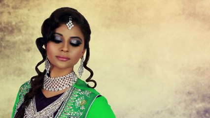 Grey Smokey Eye Asian Bridal Makeup