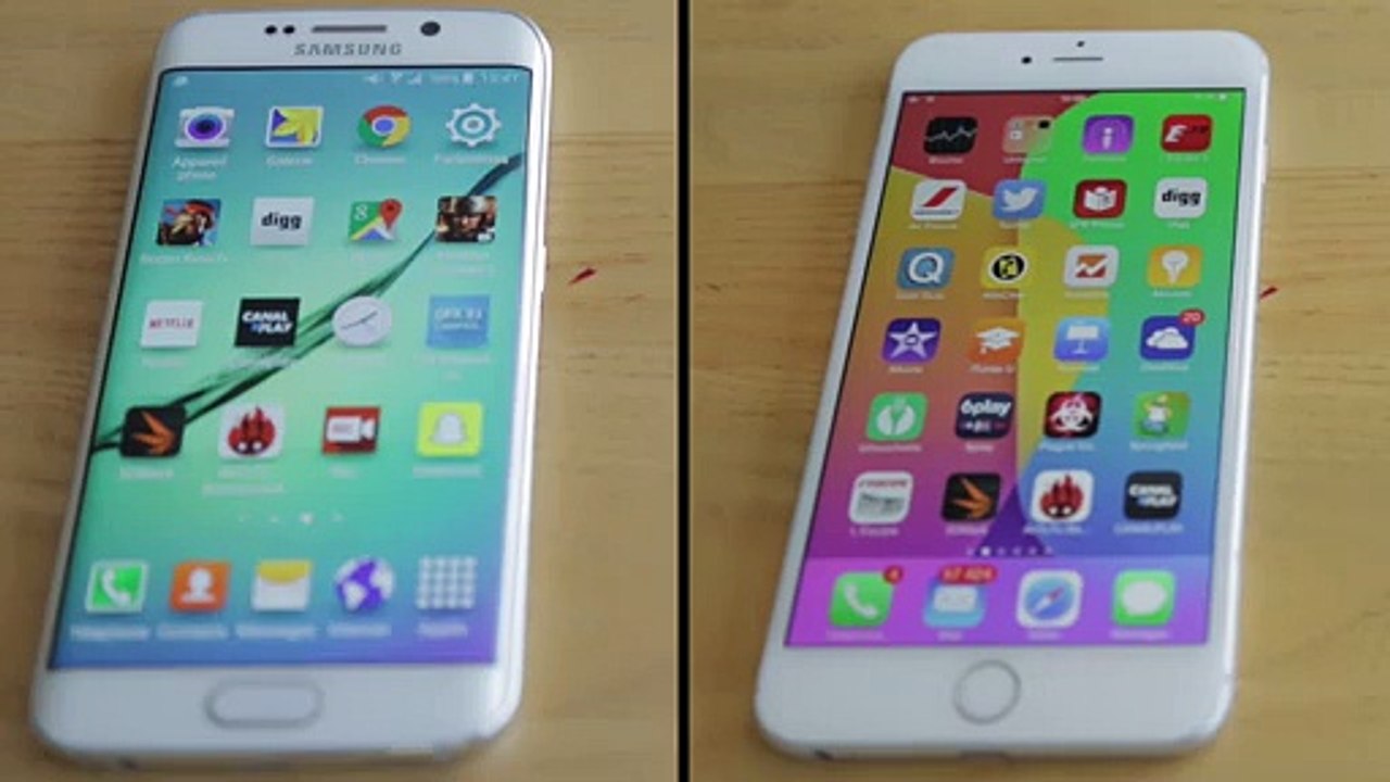 Samsung Galaxy S6 Edge vs iPhone 6 Plus _ speed test