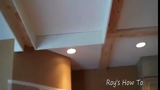 Installing Ceiling Beams And Crown Molding