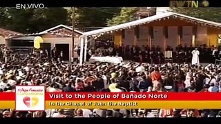 Discurso del Papa Francisco en Visita a la población del Bañado Norte en Paraguay