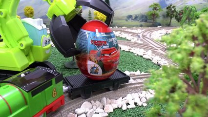 Play Doh Kinder Surprise Eggs Thomas And Friend Peppa Pig Disney Cars Egg Playdough Diggin