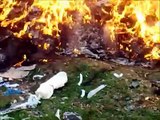 incinération de déchets industriels a Menzel  Bourguiba .