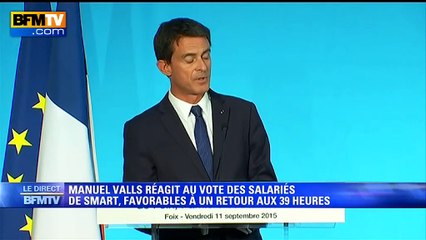 Prime de Michel Combes: Manuel Valls se félicite "que le système se soit régulé"