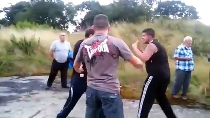 Heavyweight Bareknuckle fight! Traveller vs Traveller 2014 NEW