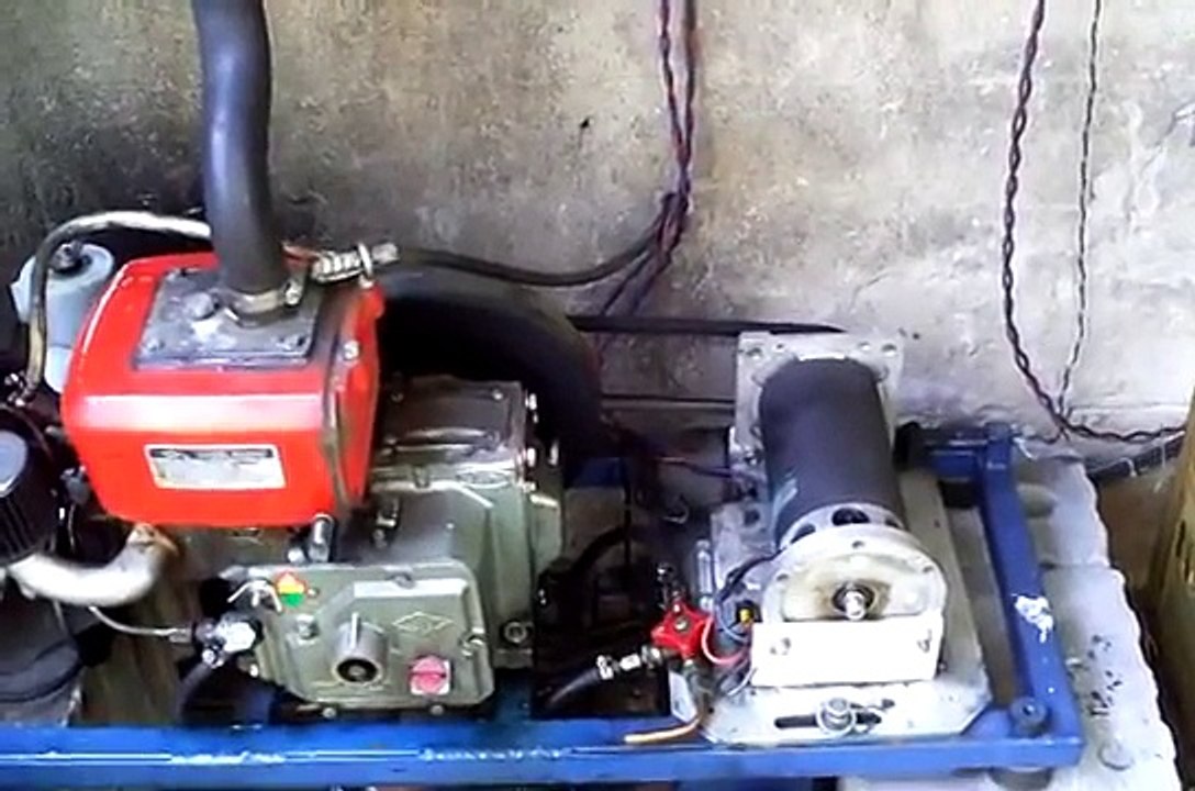 Jiang Dong / Changfa JD165 diesel engine at our amateur radio station DB0MHB