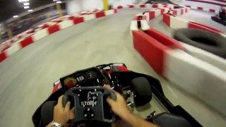 Indoor kart racing at Autobahn Indoor Speedway at speeds up to 50 MPH!