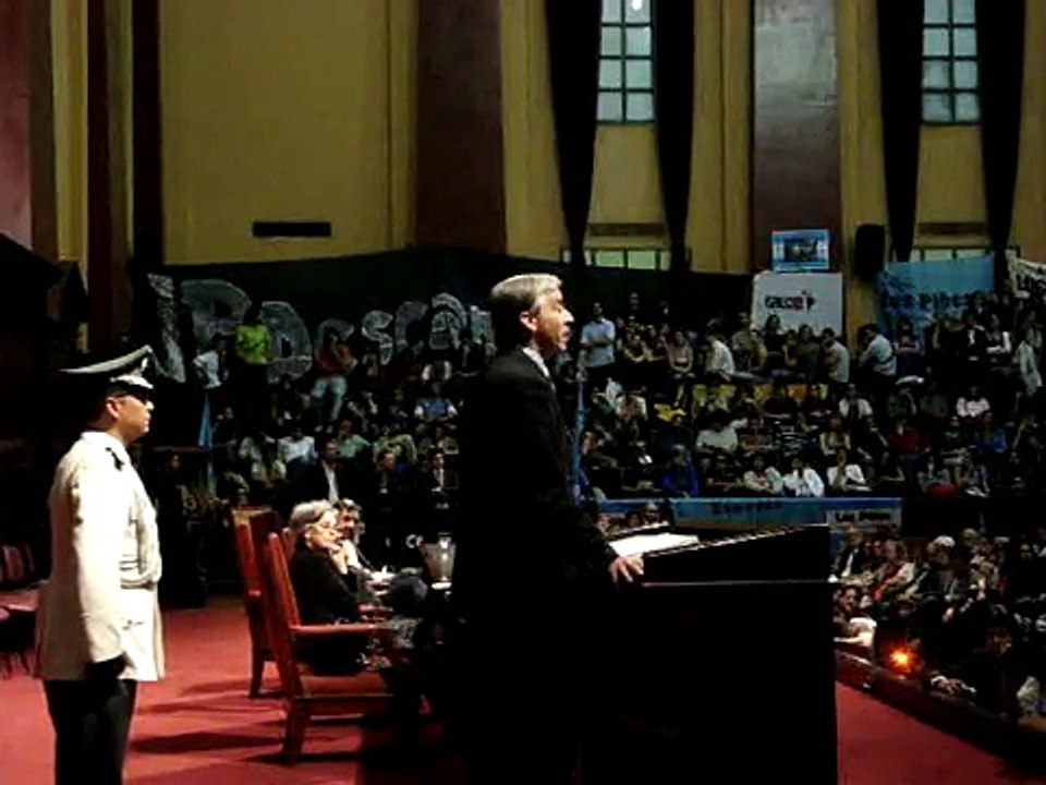 La UES - MUNAP. Conferencia Magistral de Álvaro García Linera en Argentina. 1º Parte.