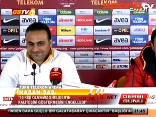 Hasan Şaş: "Melo tükürmediğini söyledi"