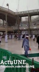 فيديو لحظة سقوط الرافعة في الحرم