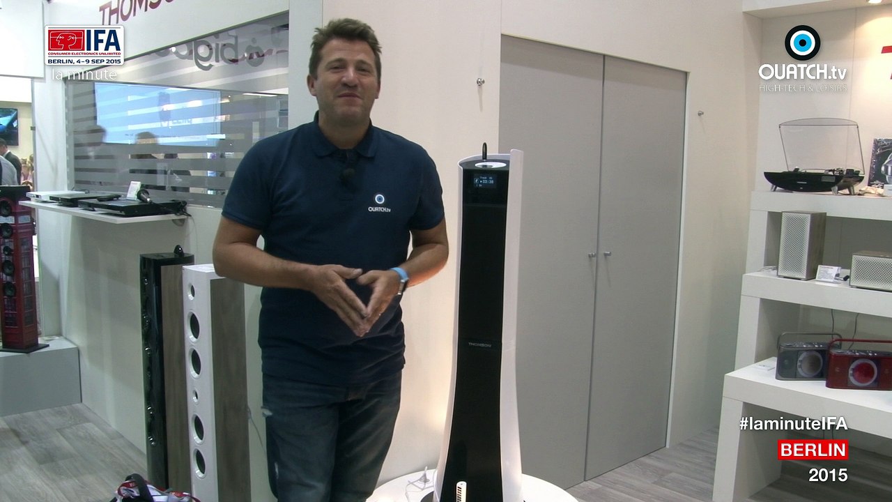 la minute IFA S03E23 : Ruban, la tour audio Bluetooth Thomson imaginée par Bigben