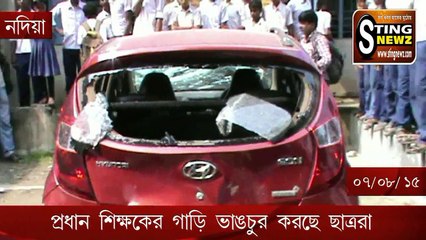 Headmaster Hiran Thomas Mondal of Nawpara Rupdaha High School locked by the students and teachers