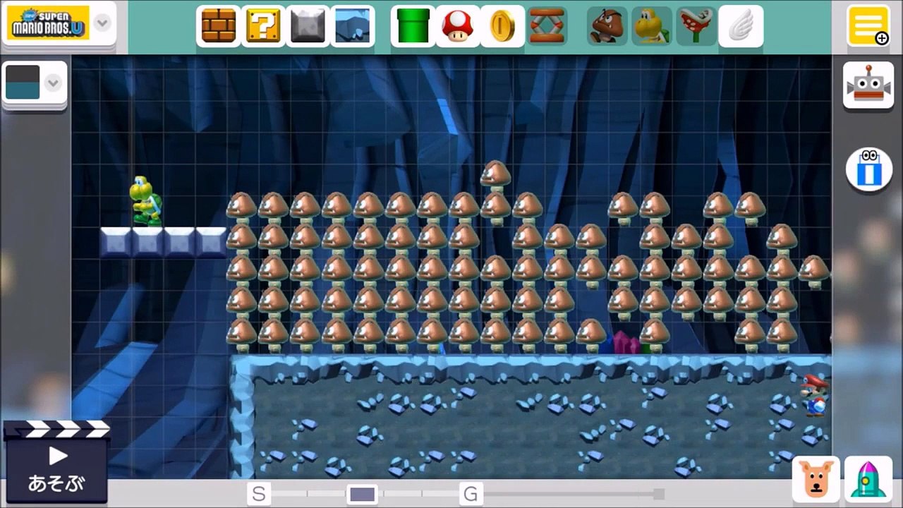 スーパーマリオメーカー#2　クリボー地獄のコースを作成、プレイしてみた！　　　お馴染み、スーパーマリオを三浦TVが実況!