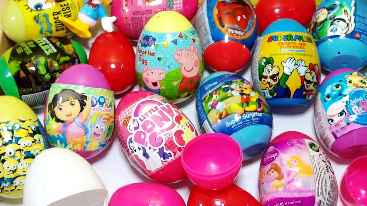 Angry Birds Peppa pig Frozen surprise eggs Play doh Spiderman car unboxing Kinder Balloons